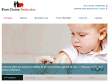 Tablet Screenshot of 1stchoicepediatrics.com